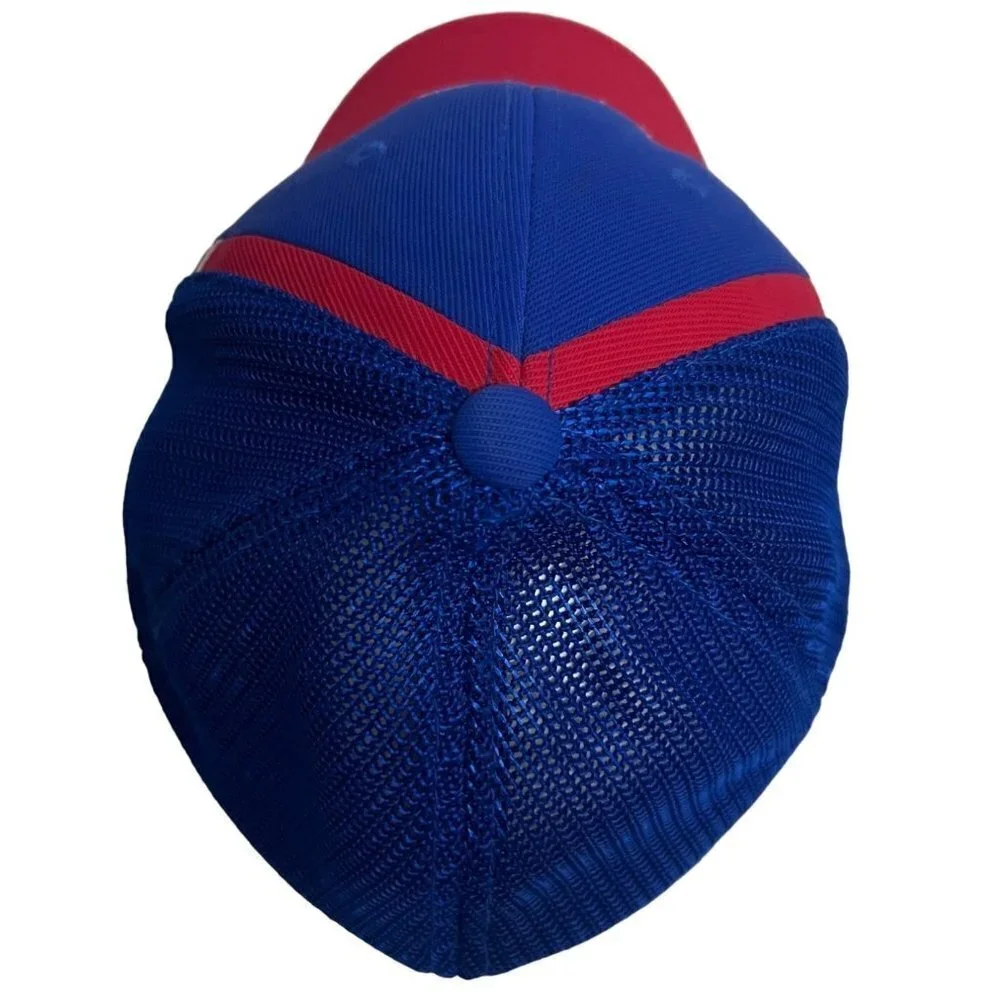 NBA Detroit Pistons Adidas Colorblock Trucker Mesh Snapback Hat Cap - Picture 7 of 10